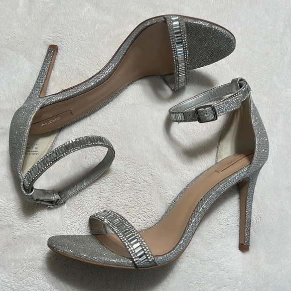 Aldo Shoes - Aldo Silver Sparkle Stiletto Heel